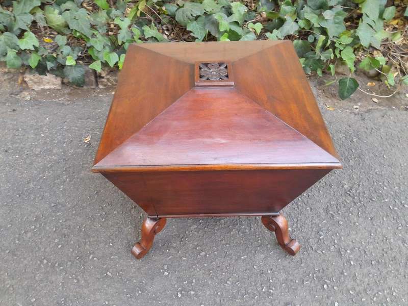 An Antique Regency Circa 1800  Mahogany Cellarette