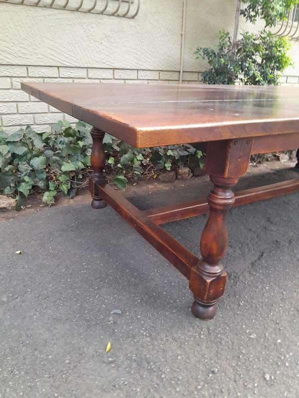 A 20th Century Refectory / Dining Table of Large Proportions By Gregory Grant