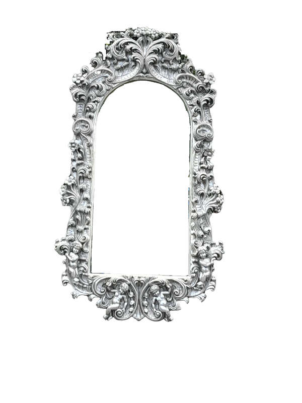 A 20th Century Ornately Carved, Bevelled and Gilt Mirror