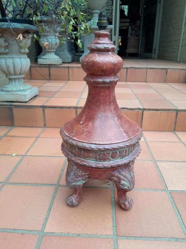 A 20th Century Pair of Solid Stone Table Lamp Bases