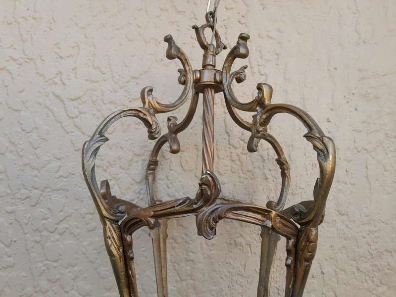 A Set of Two 20th Century Brass Lanterns