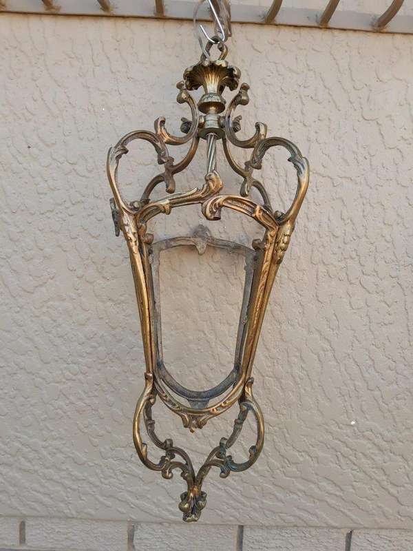 A Set of Two 20th Century Brass Lanterns
