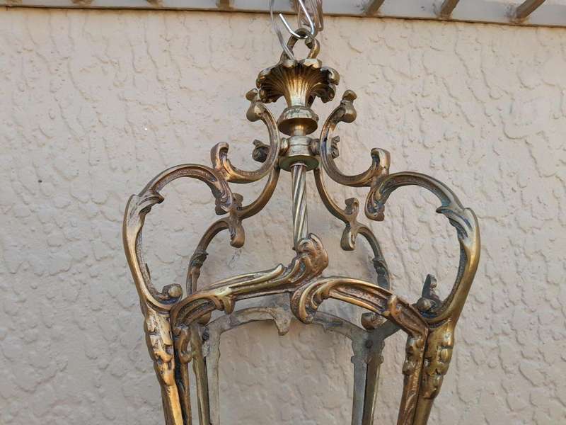 A Set of Two 20th Century Brass Lanterns