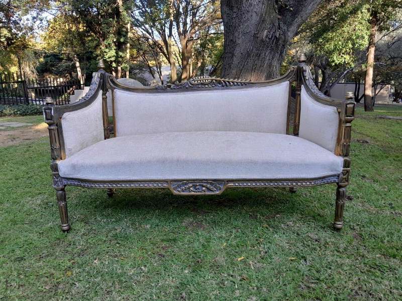 A 20th Century French Style Set of  A Pair of Armchairs and a Settee