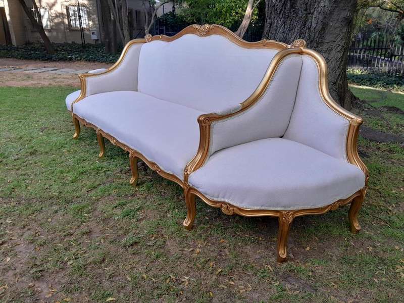 A 20th Century French Style Large Conversation Settee