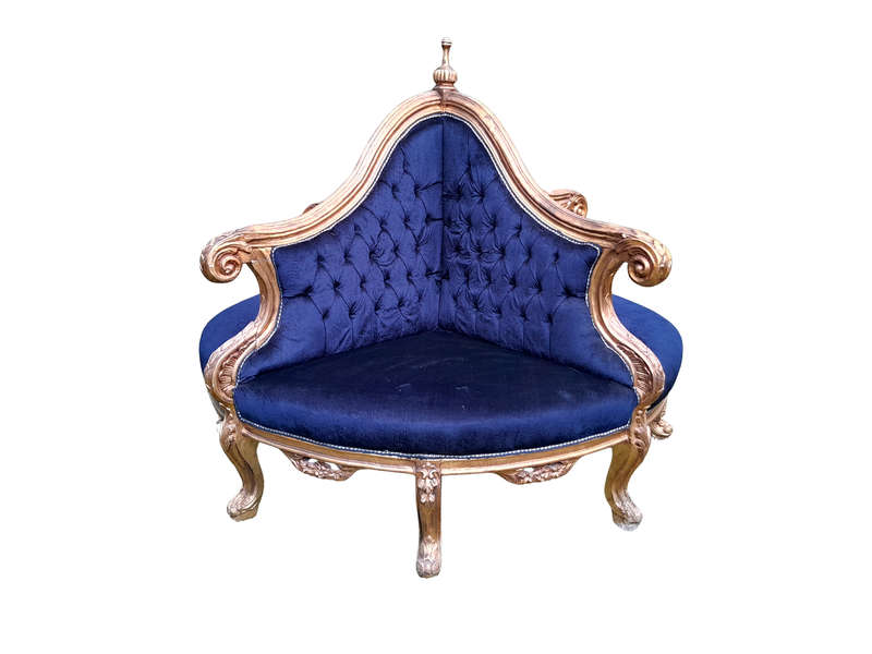 A 20th Century French Style Gilt Wood Circular Conversation Settee