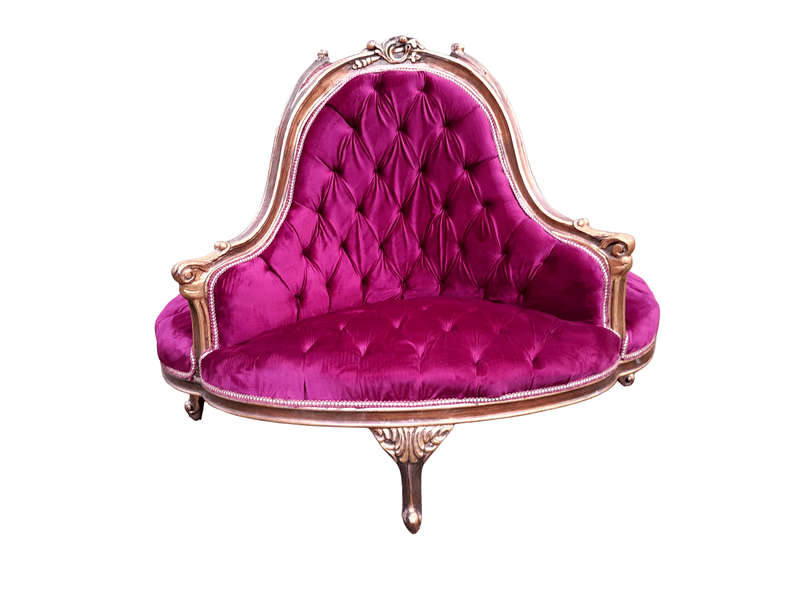 A 20th Century French Style Gilt Wood Circular Conversation Settee