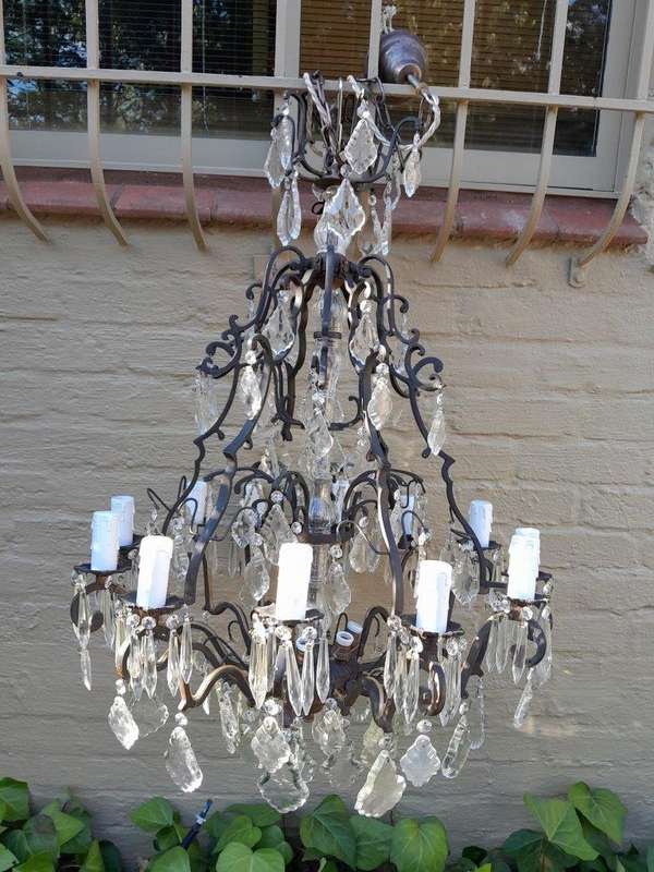 A 20TH Century French Style Crystal Chandelier