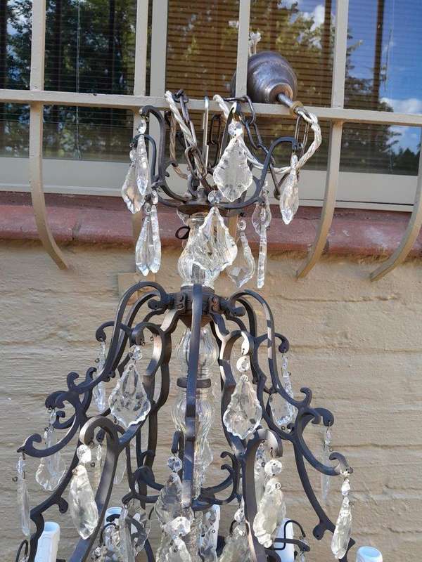 A 20TH Century French Style Crystal Chandelier