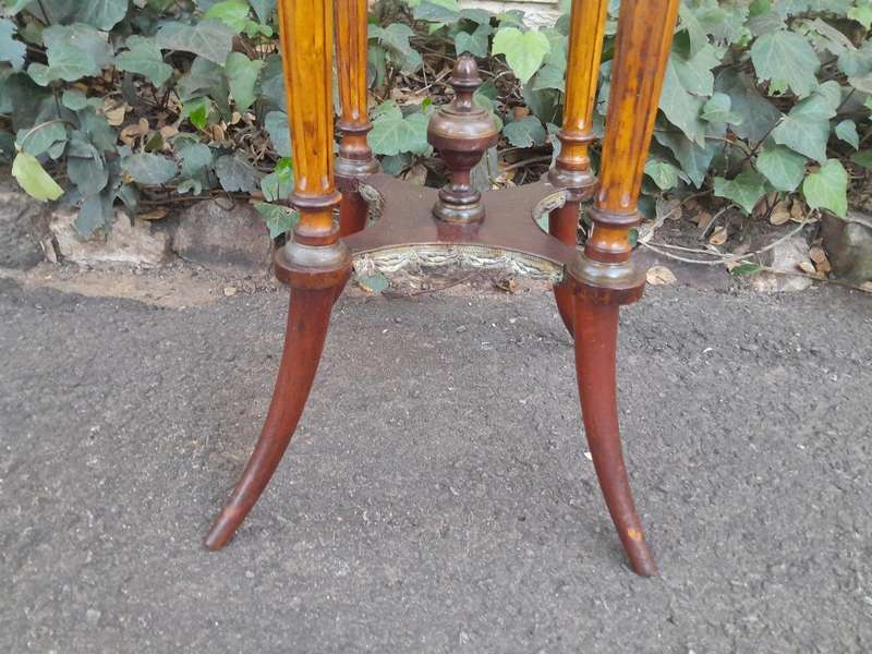 A 19th Century French Gilt and Walnut Gueridon Table with Marble With 'Pari /  France Certified L...
