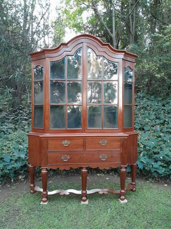 A 19th Century Dutch Walnut  Display Cabinet 