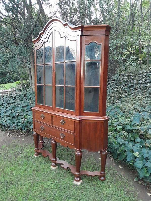 A 19th Century Dutch Walnut  Display Cabinet 