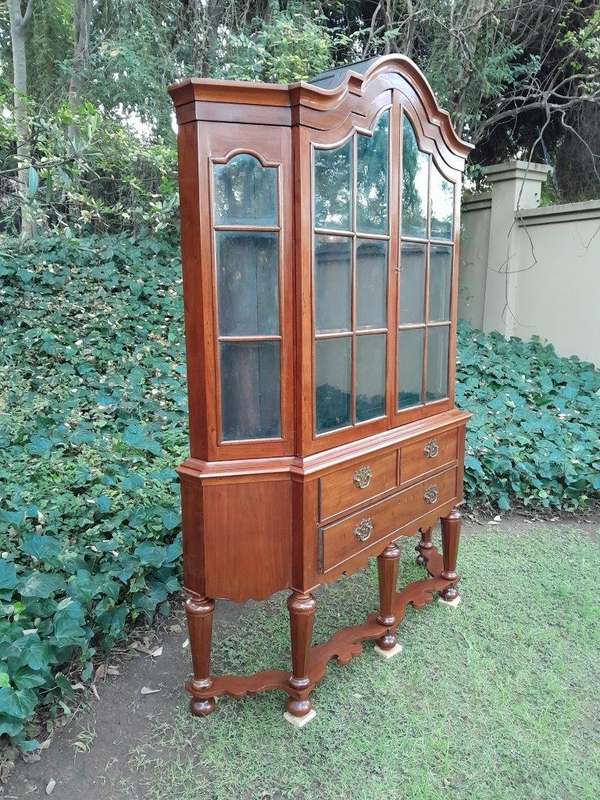 A 19th Century Dutch Walnut  Display Cabinet 