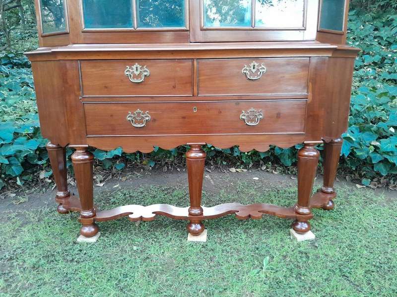 A 19th Century Dutch Walnut  Display Cabinet 