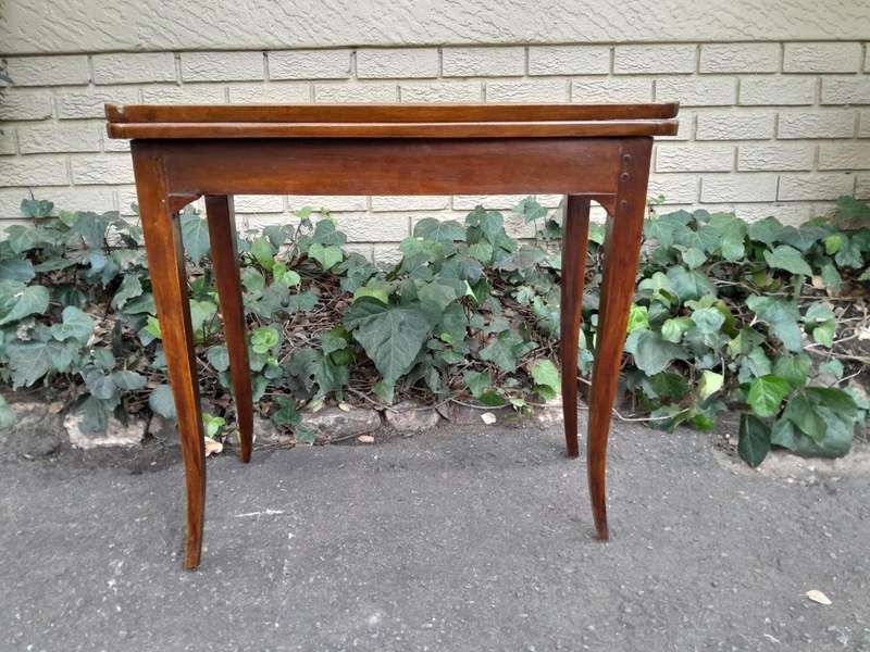 A 19th Century  French Walnut Chess And Games Table