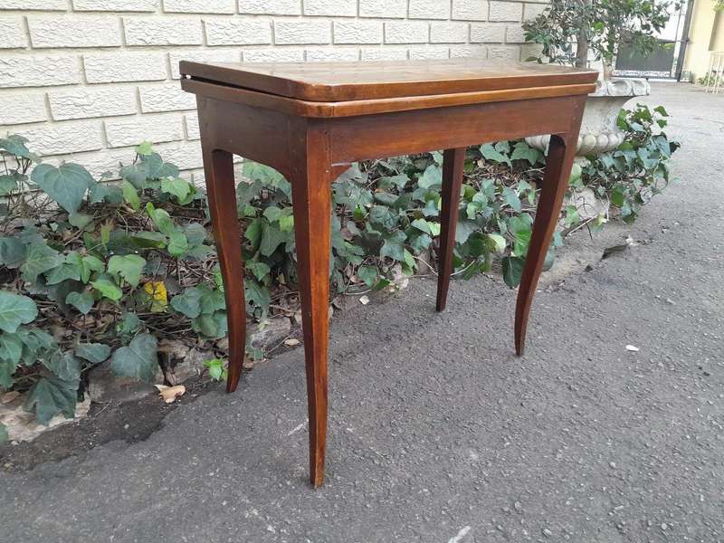 A 19th Century  French Walnut Chess And Games Table