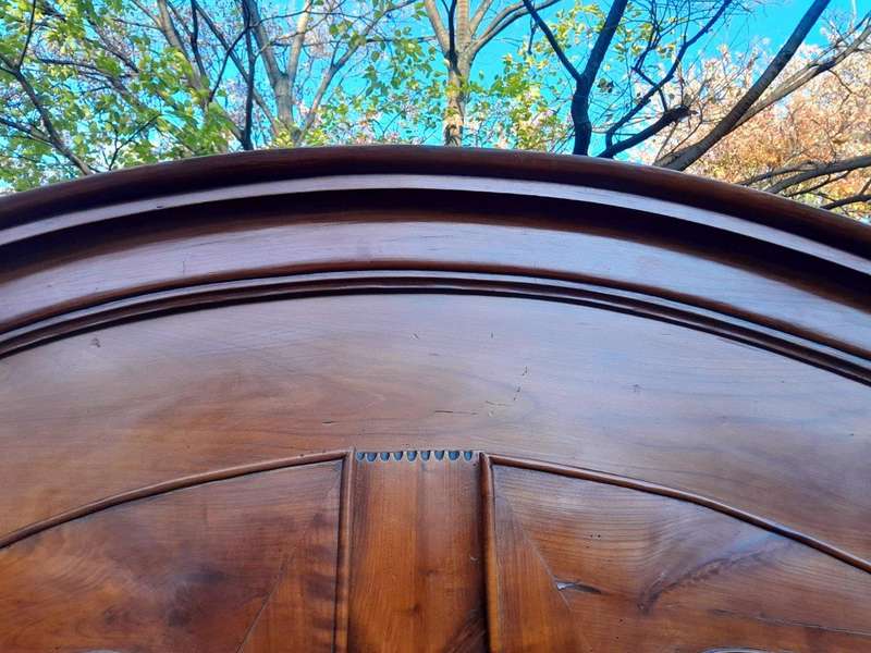 An Early 19th Century French Walnut and Cherrywood Port Armoire with Original Brass Fittings
