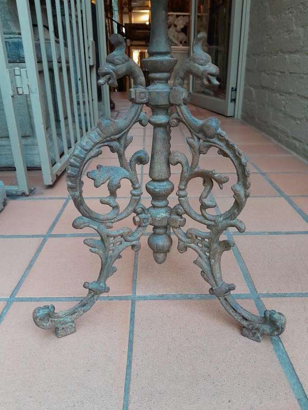 A 20th Century French Style Pair Of Cast-Iron Tables