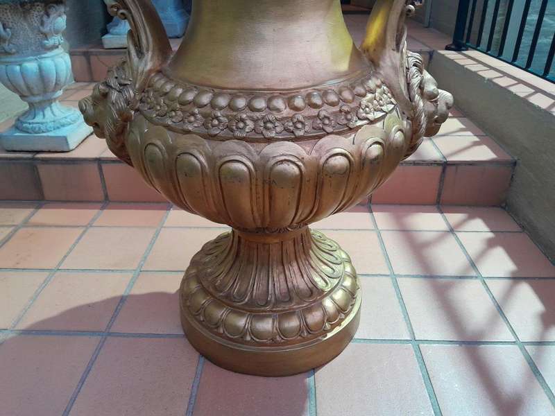 A  20th Century Of Gilt-Paint Bronze Urns ND