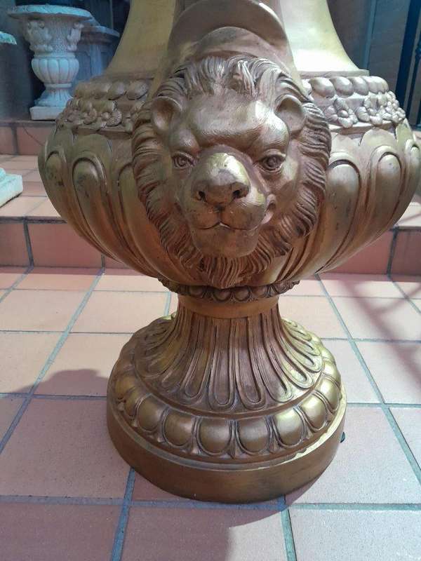 A  20th Century Of Gilt-Paint Bronze Urns ND