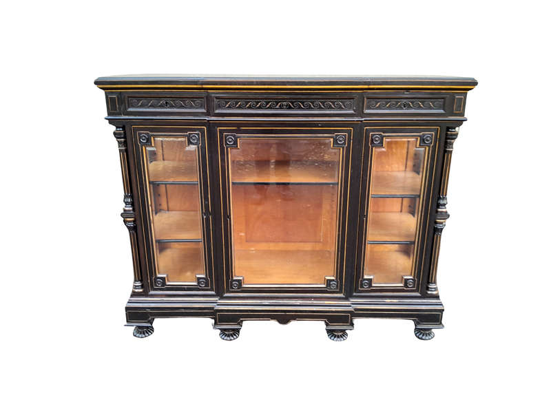 A 19th Century French Ebonised And Gilt Cabinet ND