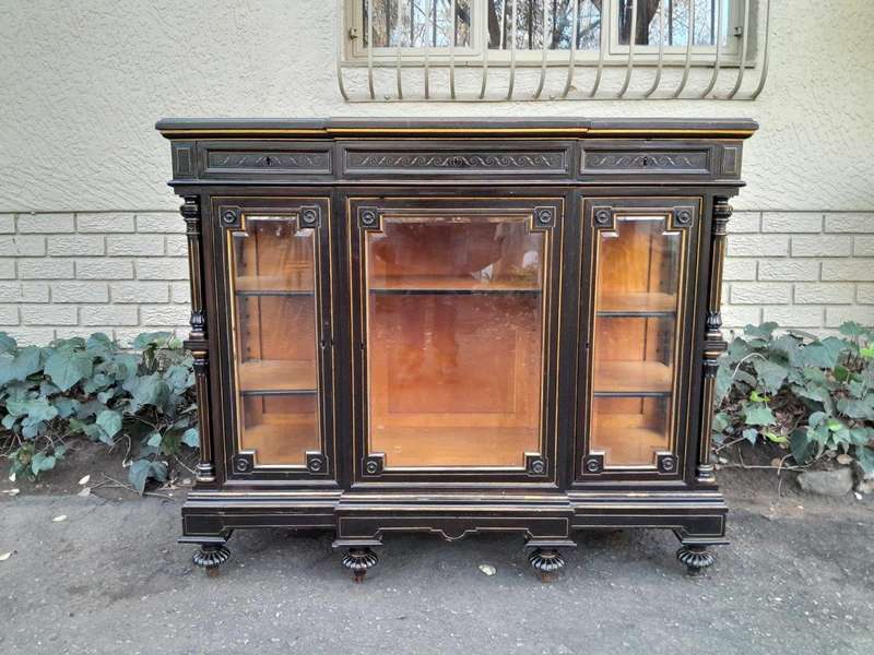 A 19th Century French Ebonised And Gilt Cabinet ND