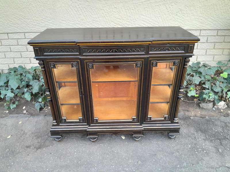 A 19th Century French Ebonised And Gilt Cabinet ND