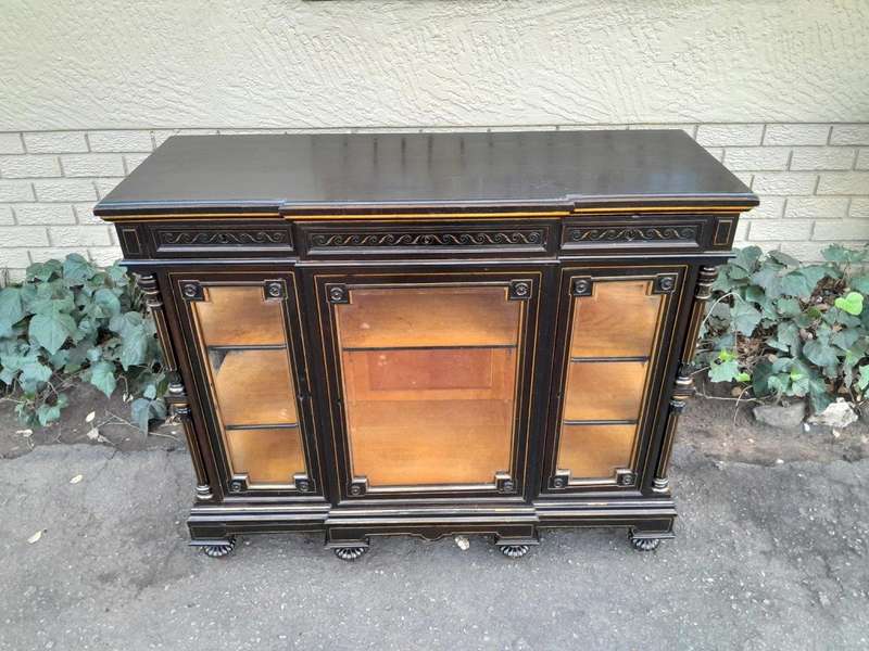 A 19th Century French Ebonised And Gilt Cabinet ND