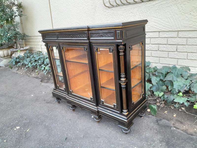 A 19th Century French Ebonised And Gilt Cabinet ND