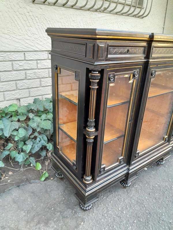 A 19th Century French Ebonised And Gilt Cabinet ND