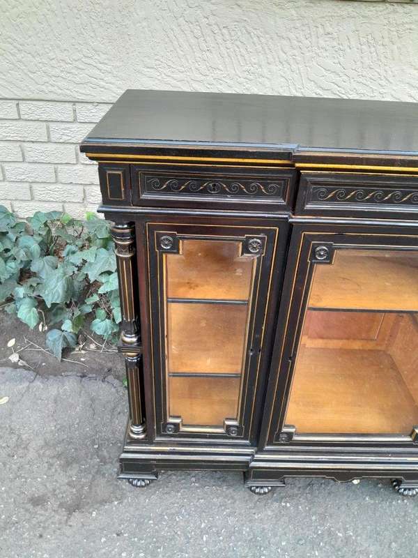 A 19th Century French Ebonised And Gilt Cabinet ND