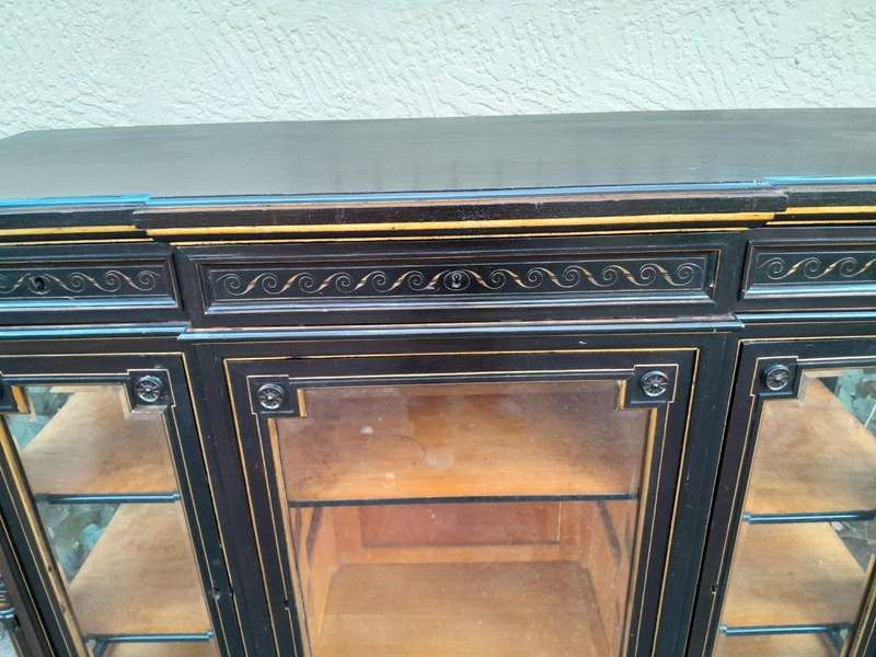 A 19th Century French Ebonised And Gilt Cabinet ND