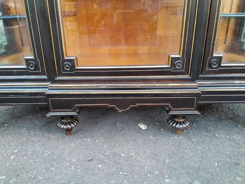 A 19th Century French Ebonised And Gilt Cabinet ND