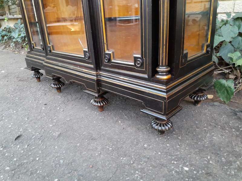 A 19th Century French Ebonised And Gilt Cabinet ND