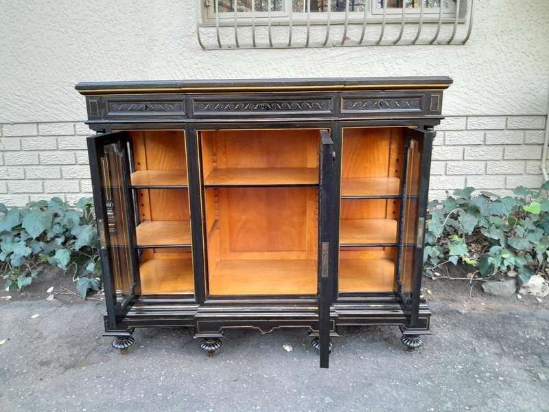 A 19th Century French Ebonised And Gilt Cabinet ND