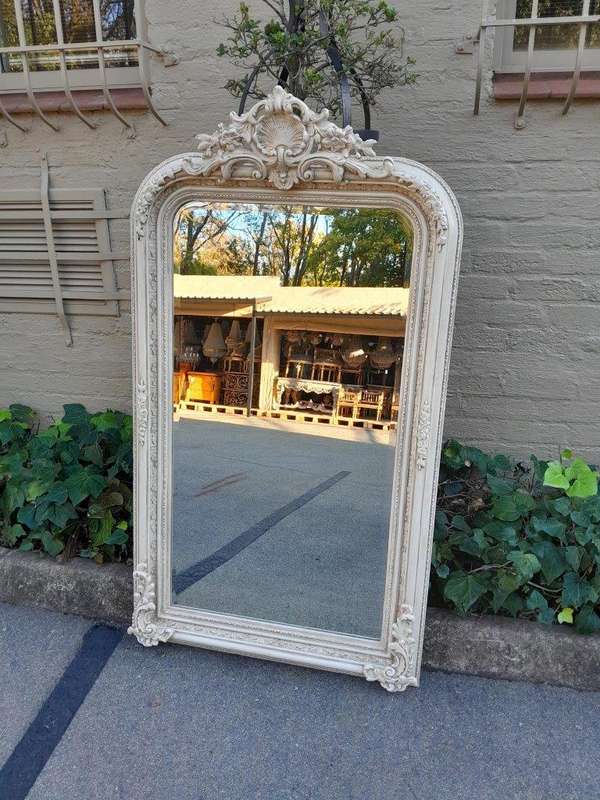 A 20th Century  French  Bevelled Mirror