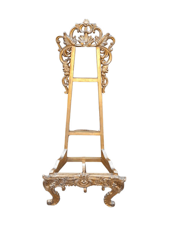 A Rare 20TH Century French Rococo Style Ornately Carved and Hand Gilded Easel