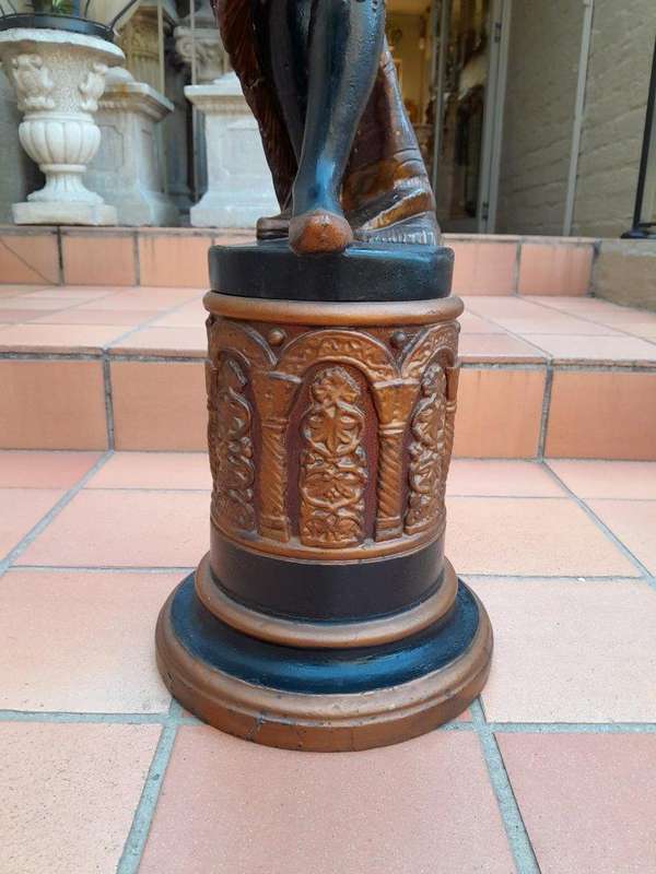 A Decorative 20th Century Venetian Blackamoor On Base