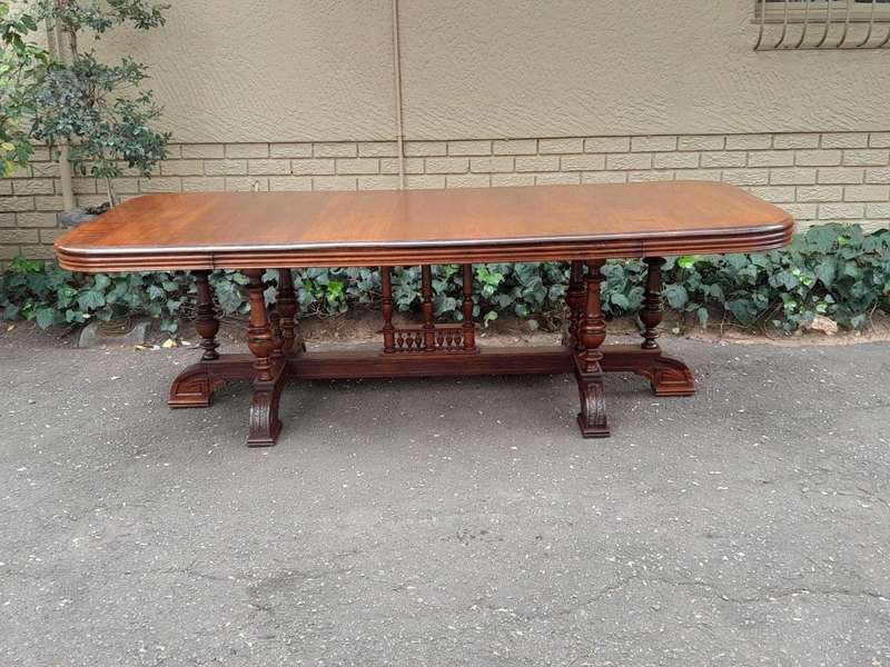 A 19thC French Style Carved Walnut Dining/Refectory Table