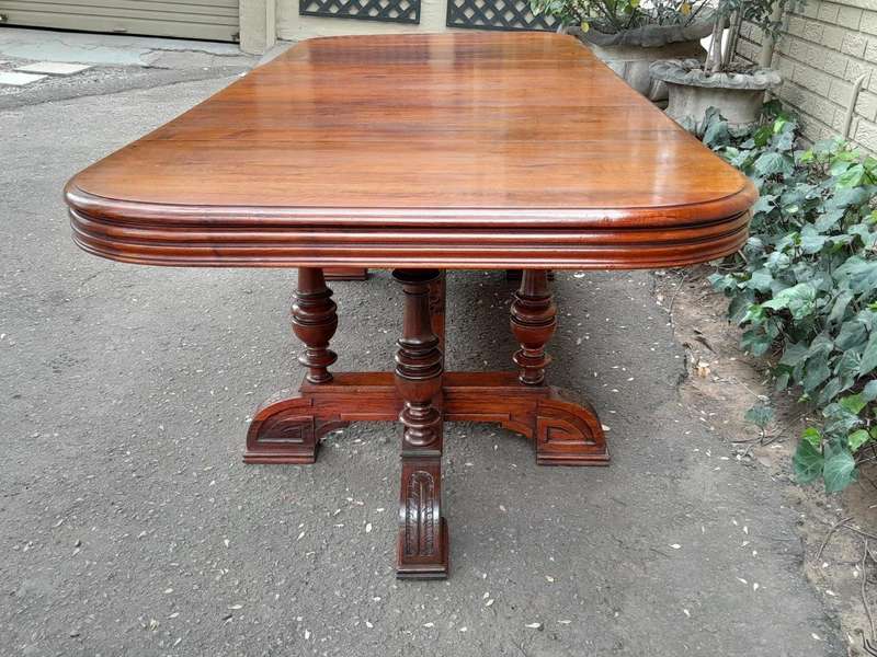 A 19thC French Style Carved Walnut Dining/Refectory Table