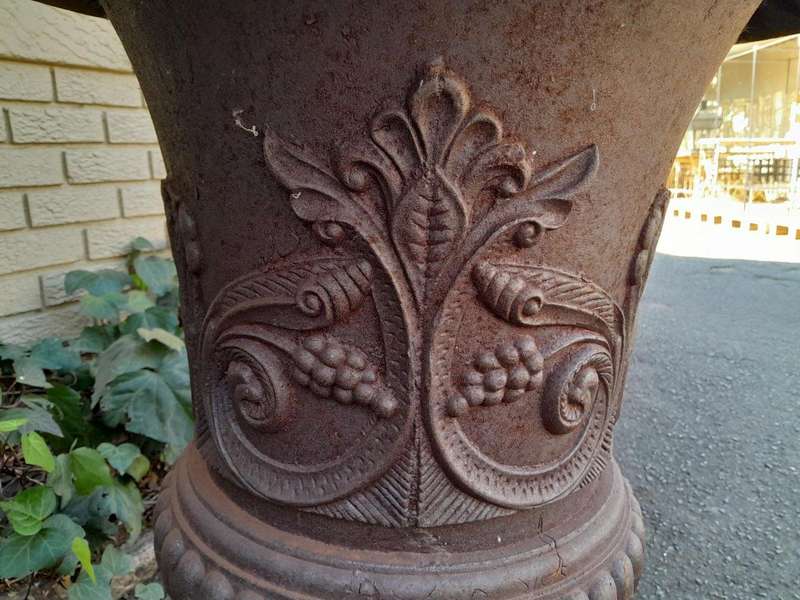 A  20th Century French Cast Iron Urn of Large Proportion