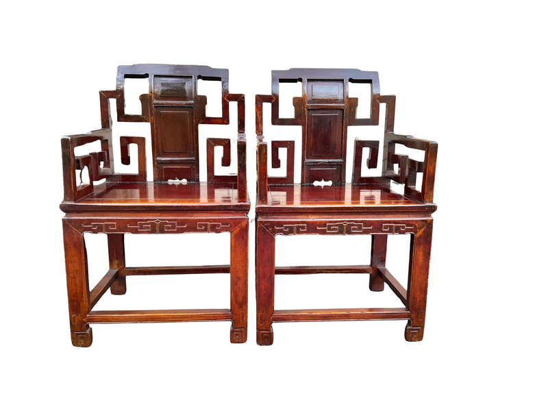 A Pair of Chinese Armchairs