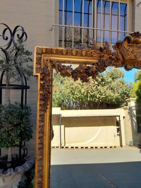 A 19th Century French Giltwood And Gesso Mirror Of Large Proportions ND