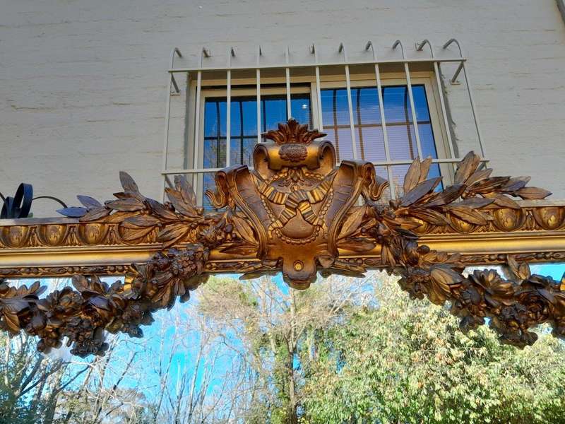 A 19th Century French Giltwood And Gesso Mirror Of Large Proportions ND