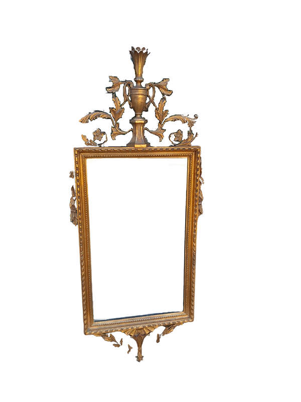 A 20th Century French Style  Gilded Mirror