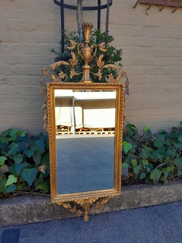 A 20th Century French Style  Gilded Mirror