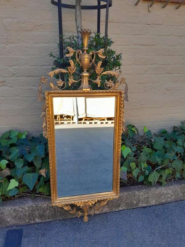 A 20th Century French Style  Gilded Mirror