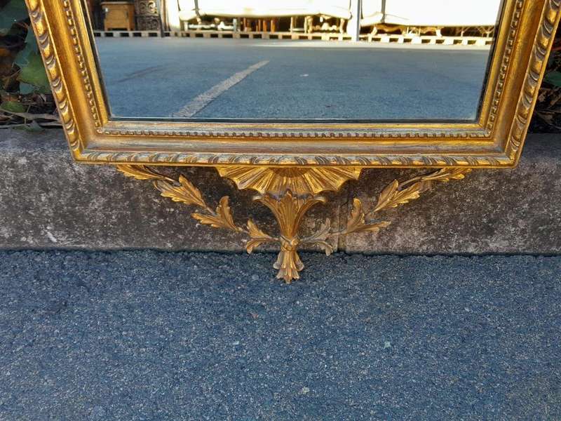 A 20th Century French Style  Gilded Mirror
