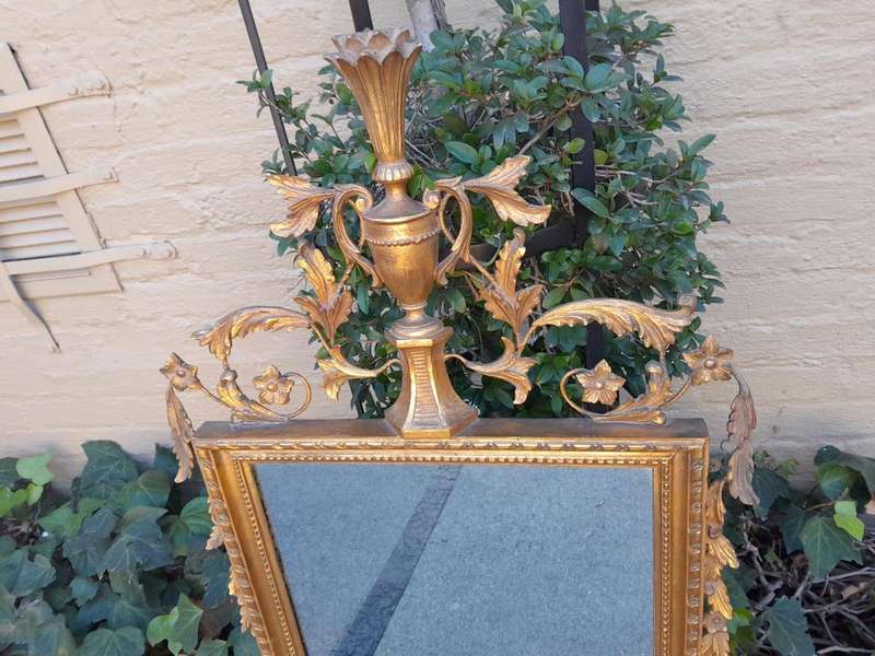 A 20th Century French Style  Gilded Mirror