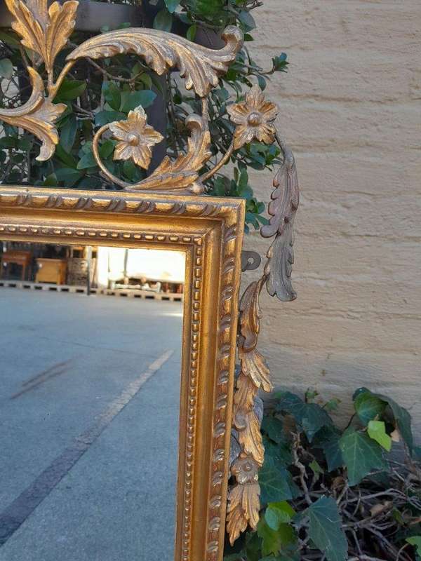 A 20th Century French Style  Gilded Mirror